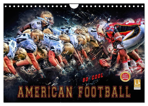 American Football - so cool (Wandkalender 2027 DIN A4 quer), CALVENDO Monatskalender