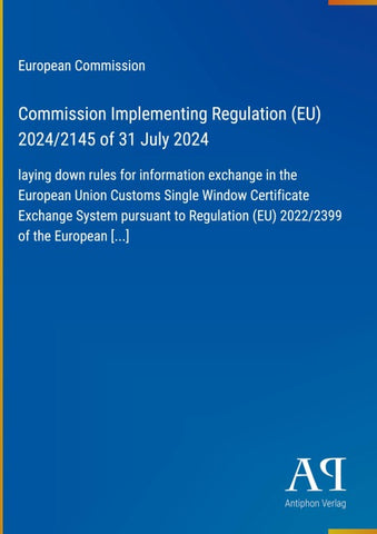 Commission Implementing Regulation (EU) 2024/2145 of 31 July 2024