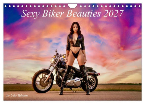 Sexy Biker Beauties (Wandkalender 2027 DIN A4 quer), CALVENDO Monatskalender