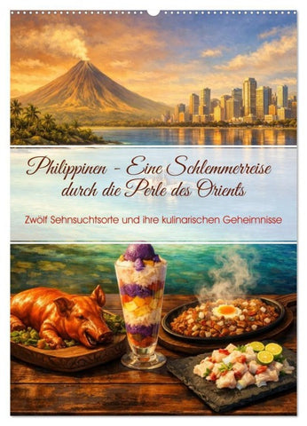 Philippinen - Eine Schlemmerreise durch die Perle des Orients (Wandkalender 2027 DIN A2 hoch), CALVENDO Monatskalender