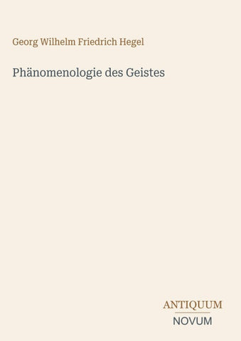 Phänomenologie des Geistes