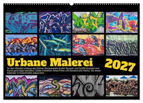 Urbane Malerei (Wandkalender 2027 DIN A2 quer), CALVENDO Monatskalender