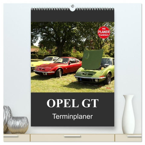 Opel GT Terminplaner (hochwertiger Premium Wandkalender 2027 DIN A2 hoch), Kunstdruck in Hochglanz