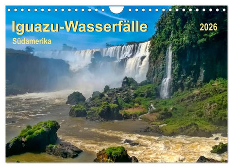 Iguazu Wasserfälle - Südamerika (Wandkalender 2026 DIN A4 quer), CALVENDO Monatskalender