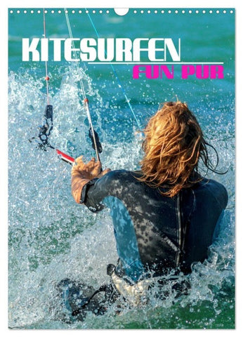 Kitesurfen - Fun pur (Wandkalender 2027 DIN A3 hoch), CALVENDO Monatskalender