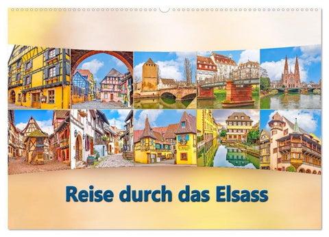 Reise durch das Elsass (Wandkalender 2027 DIN A2 quer), CALVENDO Monatskalender