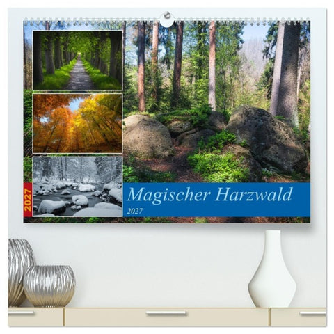 Magischer Harzwald (hochwertiger Premium Wandkalender 2027 DIN A2 quer), Kunstdruck in Hochglanz