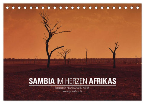 SAMBIA IM HERZEN AFRIKAS (Tischkalender 2026 DIN A5 quer), CALVENDO Monatskalender