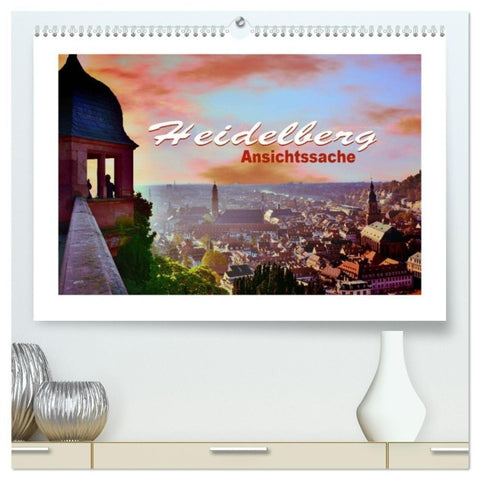 Heidelberg - Ansichtssache (hochwertiger Premium Wandkalender 2027 DIN A2 quer), Kunstdruck in Hochglanz