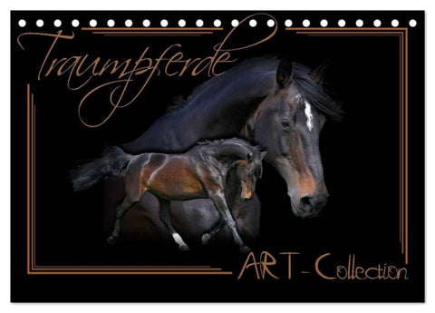 Traumpferde-ART-Collection (Tischkalender 2026 DIN A5 quer), CALVENDO Monatskalender