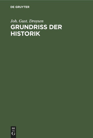 Grundriss der Historik