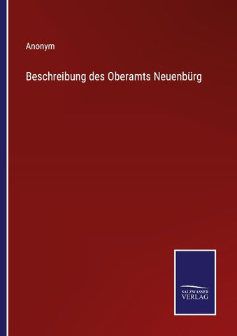 Beschreibung des Oberamts Neuenbürg