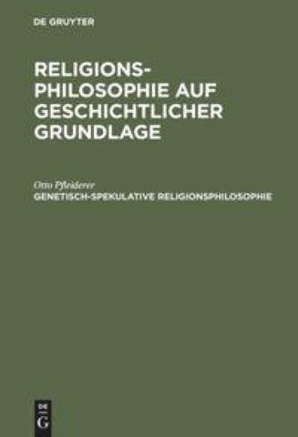 Genetisch-spekulative Religionsphilosophie