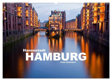 Hansestadt Hamburg (Wandkalender 2026 DIN A2 quer), CALVENDO Monatskalender