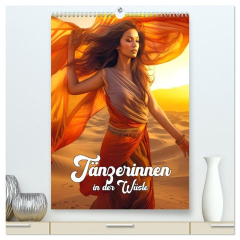 Tänzerinnen in der Wüste (hochwertiger Premium Wandkalender 2027 DIN A2 hoch), Kunstdruck in Hochglanz