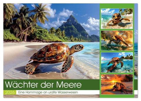 Wächter der Meere (Tischkalender 2026 DIN A5 quer), CALVENDO Monatskalender