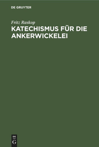 Katechismus für die Ankerwickelei
