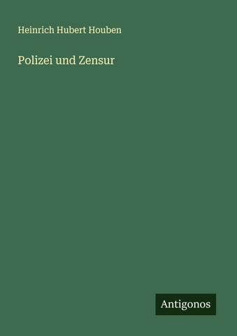 Polizei und Zensur