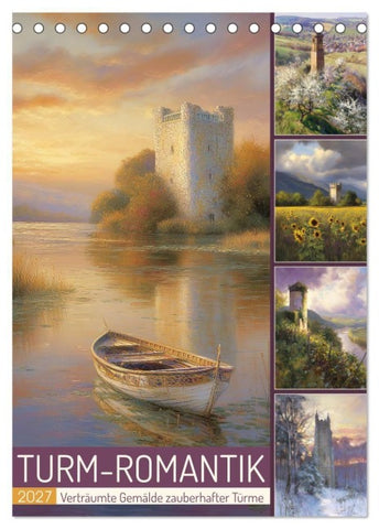 Turm-Romantik (Tischkalender 2027 DIN A5 hoch), CALVENDO Monatskalender