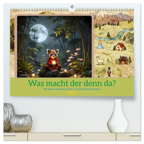 Was macht der denn da? (hochwertiger Premium Wandkalender 2027 DIN A2 quer), Kunstdruck in Hochglanz