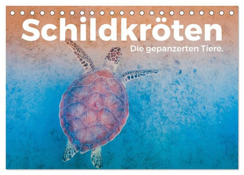 Schildkröten - Die gepanzerten Tiere. (Tischkalender 2027 DIN A5 quer), CALVENDO Monatskalender