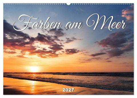 Farben am Meer (Wandkalender 2027 DIN A2 quer), CALVENDO Monatskalender