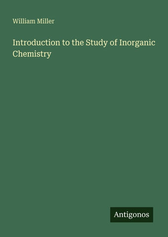 Introduction to the Study of Inorganic Chemistry