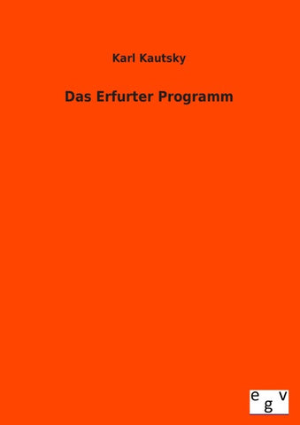 Das Erfurter Programm