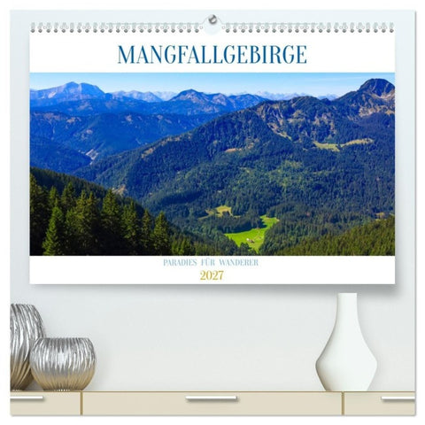 Mangfallgebirge (hochwertiger Premium Wandkalender 2027 DIN A2 quer), Kunstdruck in Hochglanz