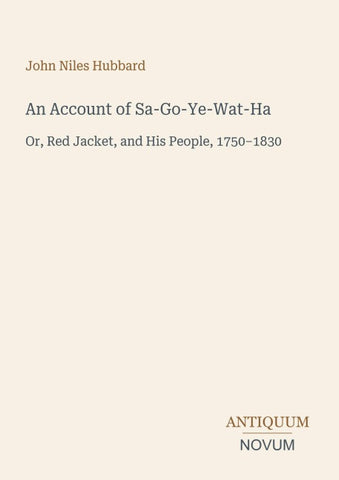 An Account of Sa-Go-Ye-Wat-Ha