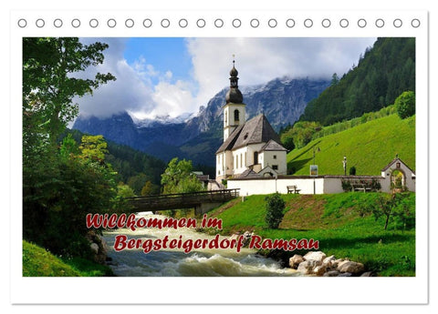 Willkommen im Bergsteigerdorf Ramsau (Tischkalender 2026 DIN A5 quer), CALVENDO Monatskalender