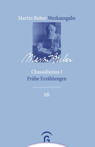 Martin Buber-Werkausgabe (MBW) / Chassidismus I
