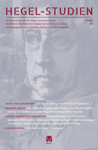 Hegel-Studien Band 34