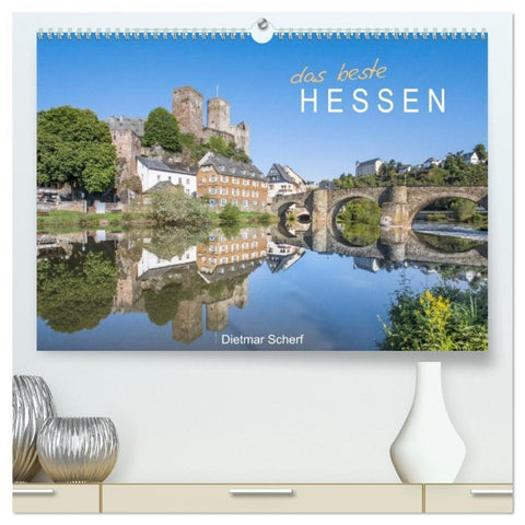 Das beste Hessen (hochwertiger Premium Wandkalender 2027 DIN A2 quer), Kunstdruck in Hochglanz