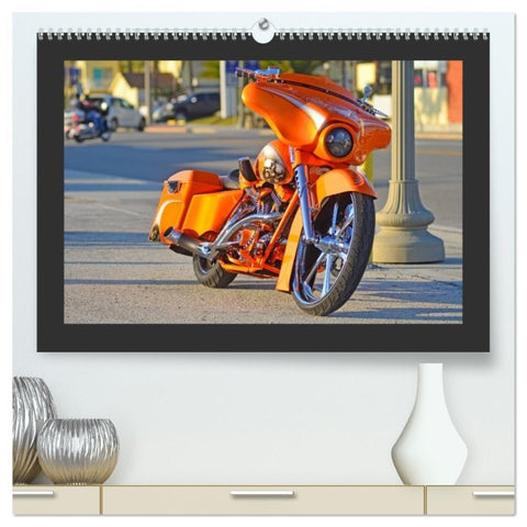 BEST OF HARLEY-DAVIDSON BAGGER-STYLE (hochwertiger Premium Wandkalender 2026 DIN A2 quer), Kunstdruck in Hochglanz