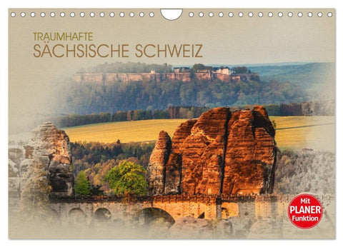 Traumhafte Sächsische Schweiz (Wandkalender 2026 DIN A4 quer), CALVENDO Monatskalender