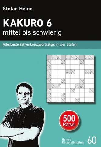 Kakuro 6 - mittel bis schwierig