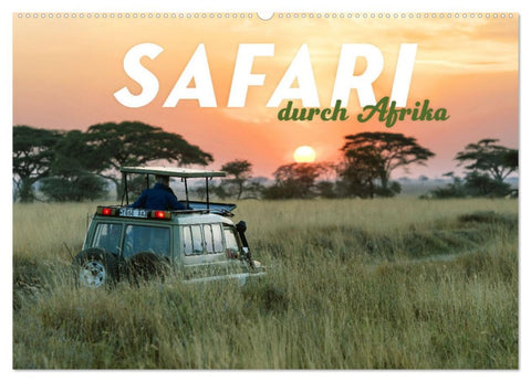 Safari durch Afrika (Wandkalender 2026 DIN A2 quer), CALVENDO Monatskalender