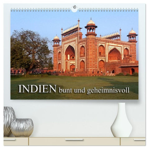 INDIEN - bunt und geheimnisvoll (hochwertiger Premium Wandkalender 2027 DIN A2 quer), Kunstdruck in Hochglanz