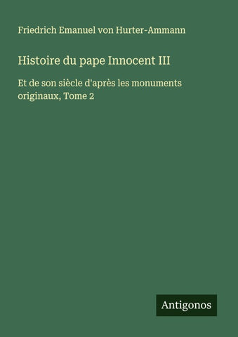 Histoire du pape Innocent III