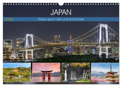 JAPAN Reise durch Zeit und Schönheit (Wandkalender 2026 DIN A3 quer), CALVENDO Monatskalender