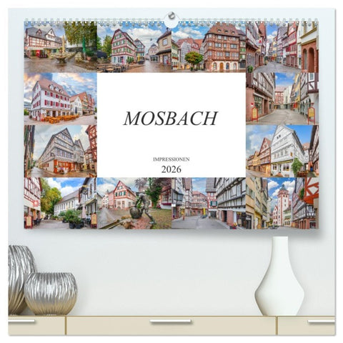 Mosbach Impressionen (hochwertiger Premium Wandkalender 2026 DIN A2 quer), Kunstdruck in Hochglanz