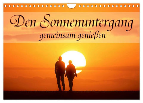 Den Sonnenuntergang gemeinsam genießen (Wandkalender 2027 DIN A4 quer), CALVENDO Monatskalender
