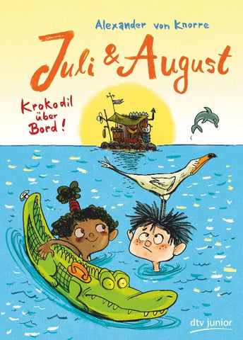 Juli und August – Krokodil über Bord