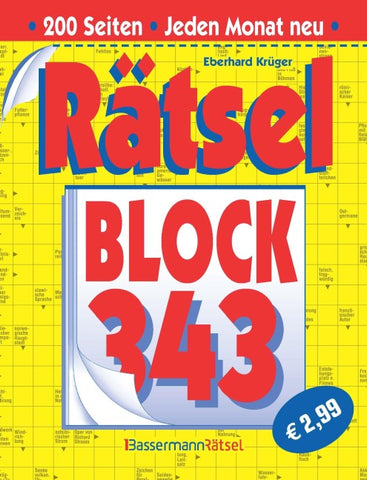 Rätselblock 343 (5 Exemplare à 2,99 €)