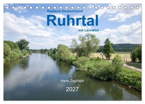 Ruhrtal mit Lennetal - Radland Deutschland (Tischkalender 2027 DIN A5 quer), CALVENDO Monatskalender