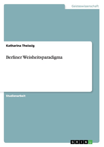 Berliner Weisheitsparadigma