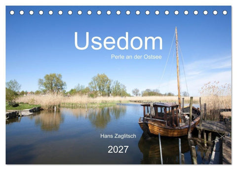 Usedom - Perle an der Ostsee (Tischkalender 2027 DIN A5 quer), CALVENDO Monatskalender