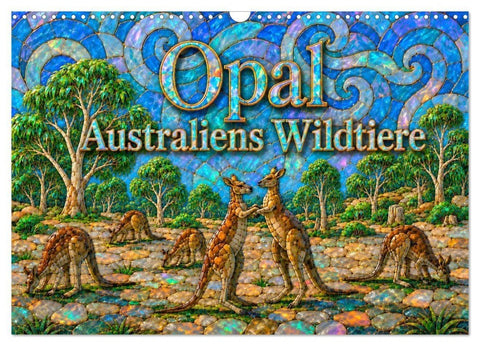 Opal - Australiens Wildtiere (Wandkalender 2027 DIN A3 quer), CALVENDO Monatskalender