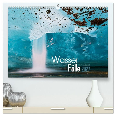 Wasserfälle klein und groß (hochwertiger Premium Wandkalender 2027 DIN A2 quer), Kunstdruck in Hochglanz